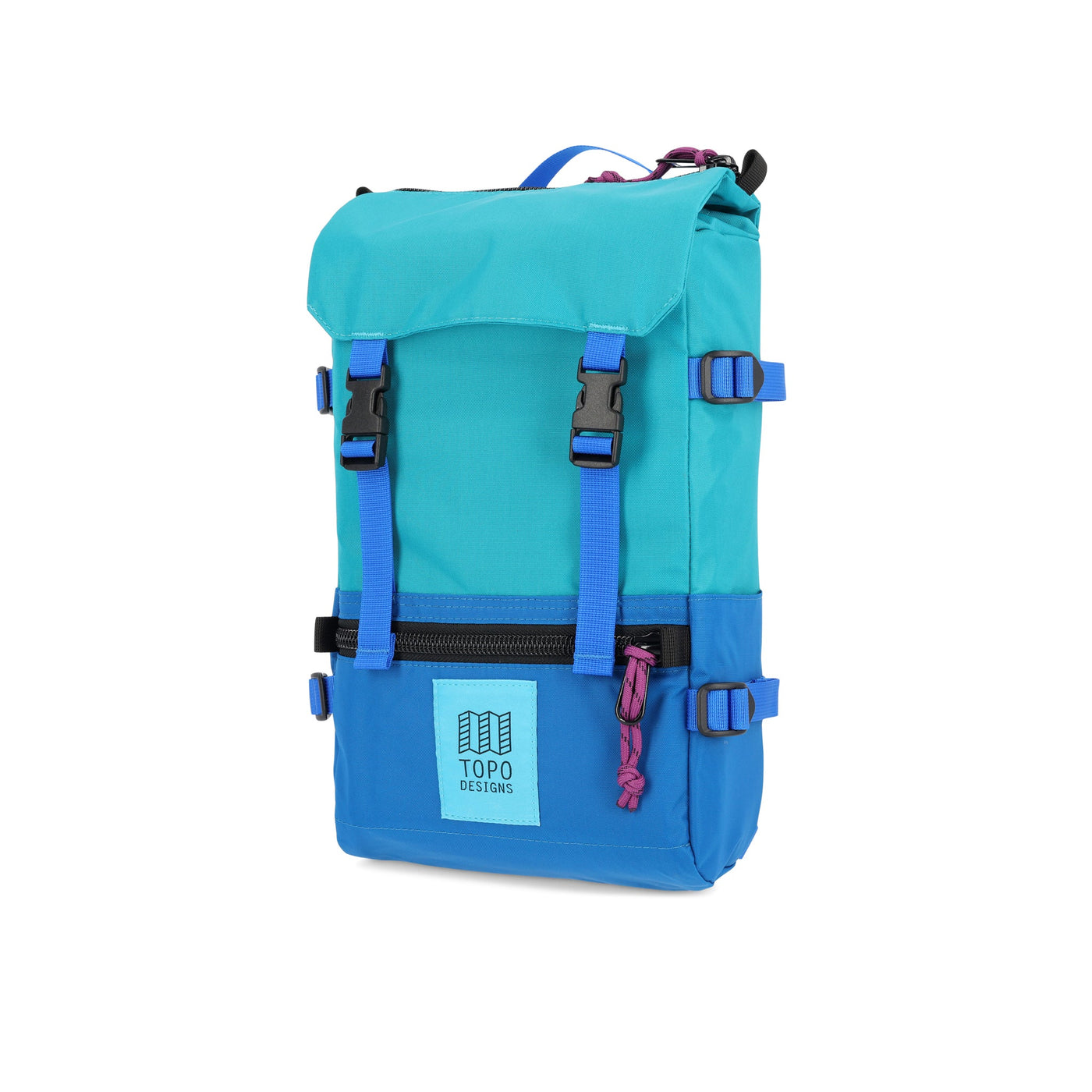 Topo Designs Rover Pack Mini backpack in recycled "Tile Blue / Blue"