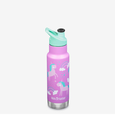 Insulated 12 oz Kids' Water Bottle - Unicorns