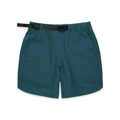 Topo Designs Men's River Shorts Lightweight quick dry swim trunks in "Pond Blue".