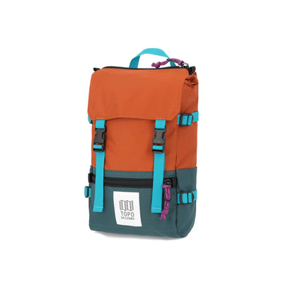 Topo Designs Rover Pack Mini backpack in recycled "Botanic Green / Clay".