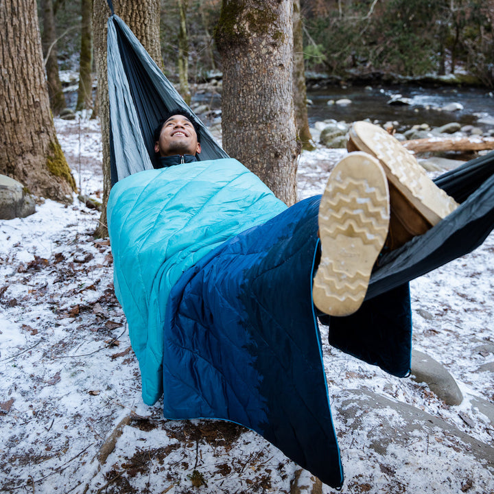 Original Puffy Blanket - Blue Ridge Fade – Outdoor Collective