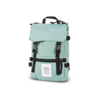 Topo Designs Rover Pack Mini backpack in "Sage" green.