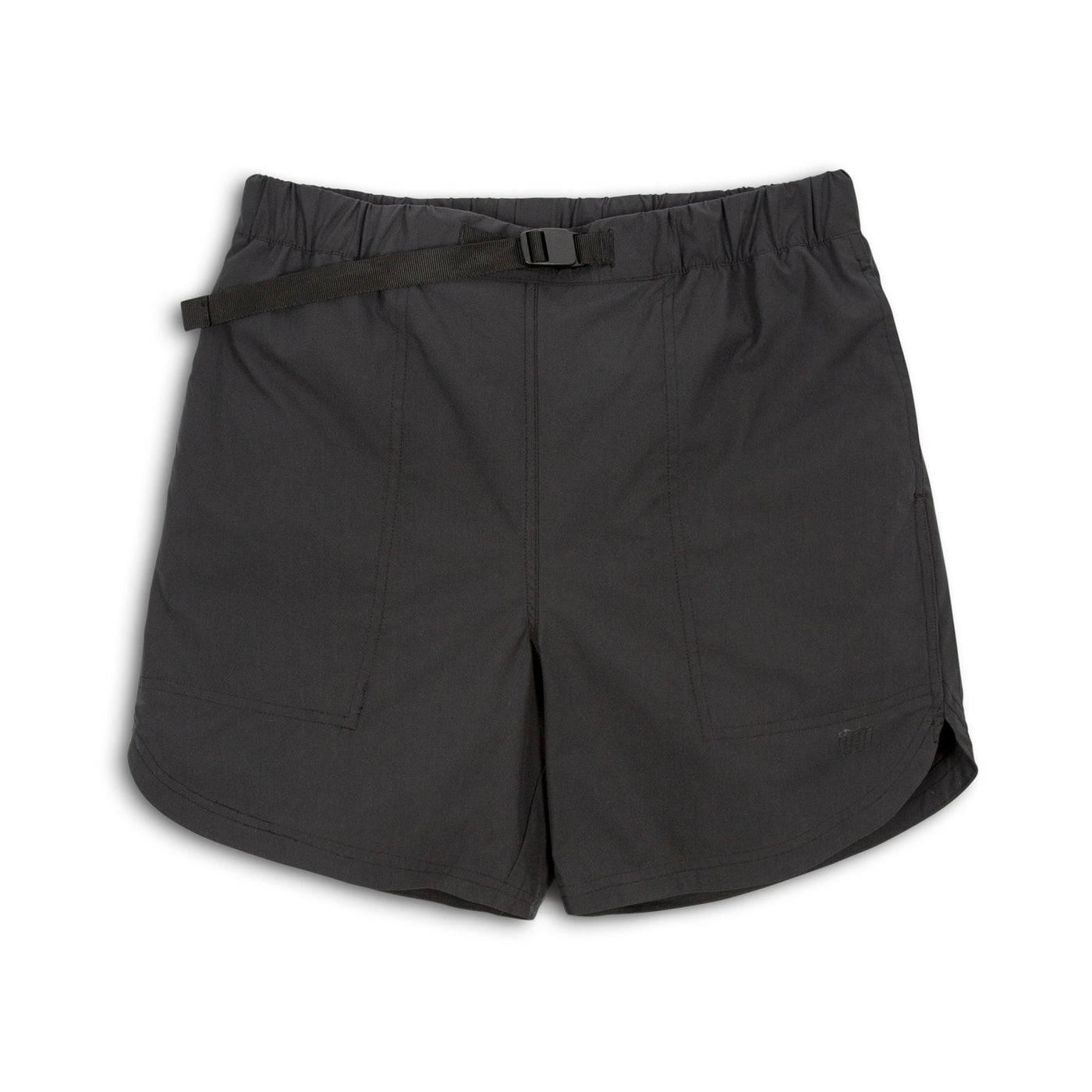 Topo Designs Men's River Shorts Lightweight quick dry swim trunks in "Black".